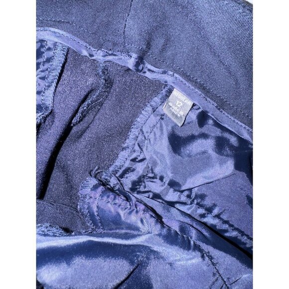 Women's Navy Stretchy Dress Pants size 12 - Picture 4 of 4